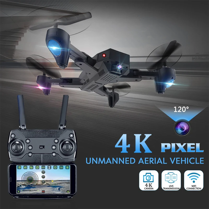 Профессиональные беспилотники 4K с камерой HD аэрофотосъемка FPV wifi широкоугольный следящий Квадрокоптер дальний Квадрокоптер Дрон