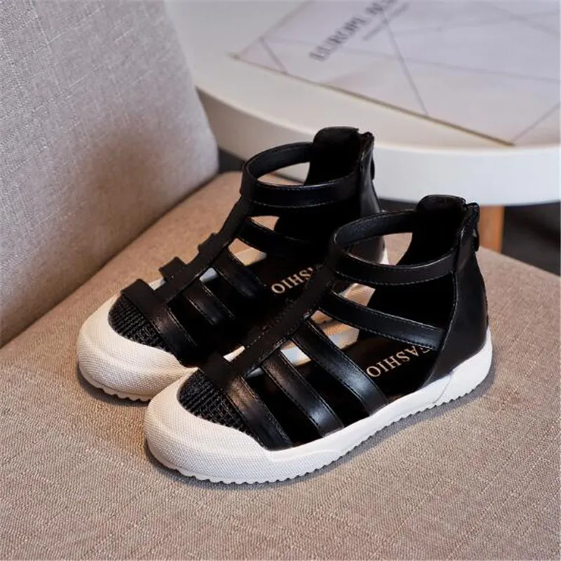 

New Children Gladiator Princess Baotou Shoes Girls Sandals Student Summer Toddler Beach Flat Kids Shoes 03
