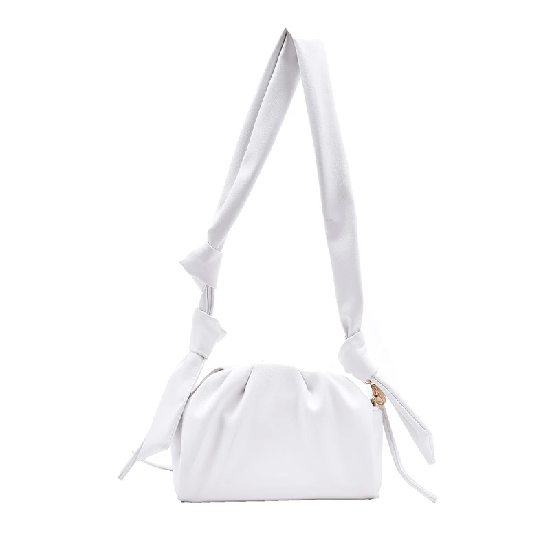 

Luxury Folds Design Small PU Leather Crossbody Bags For Women 2020 Winter Branded Shoulder Handbags Ladies Vintage Bags