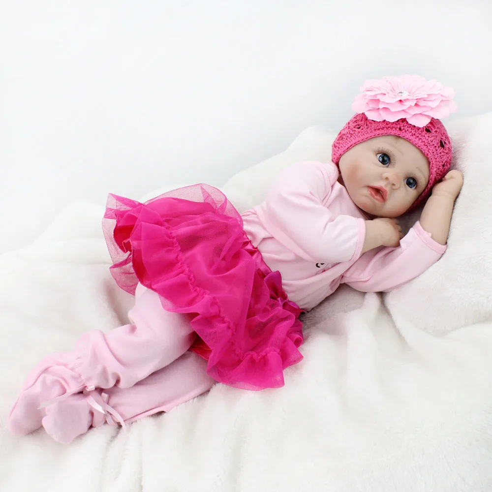 

Кукла Reborn Bebe, 22 "55 см, мягкая виниловая силиконовая кукла reborn, милые игрушки для девочек, подарок на день рождения для детей