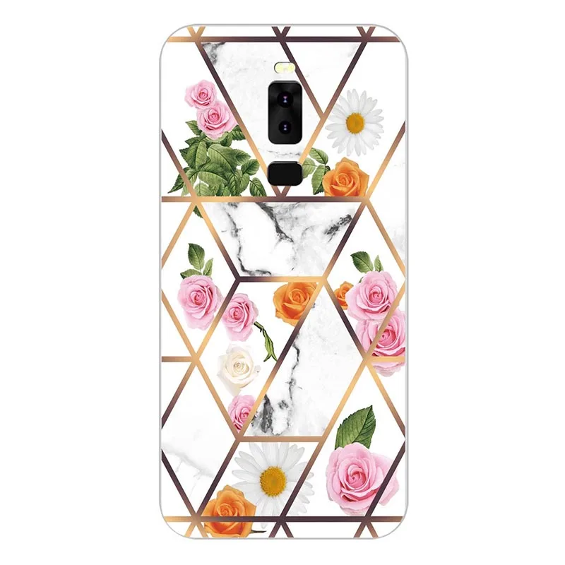 Мягкий чехол для телефона Leagoo S8 Funda Глянцевый цветной цветок силиконовый