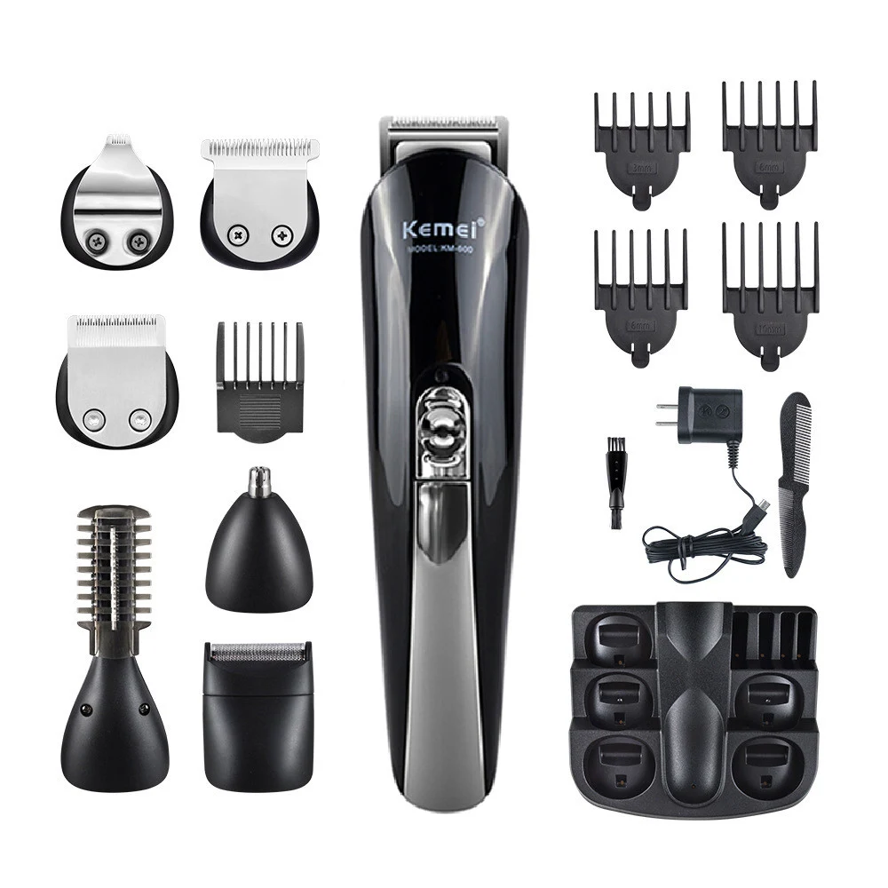 Kemei многофункциональная машинка для стрижки волос 11 в 1 профессиональный триммер