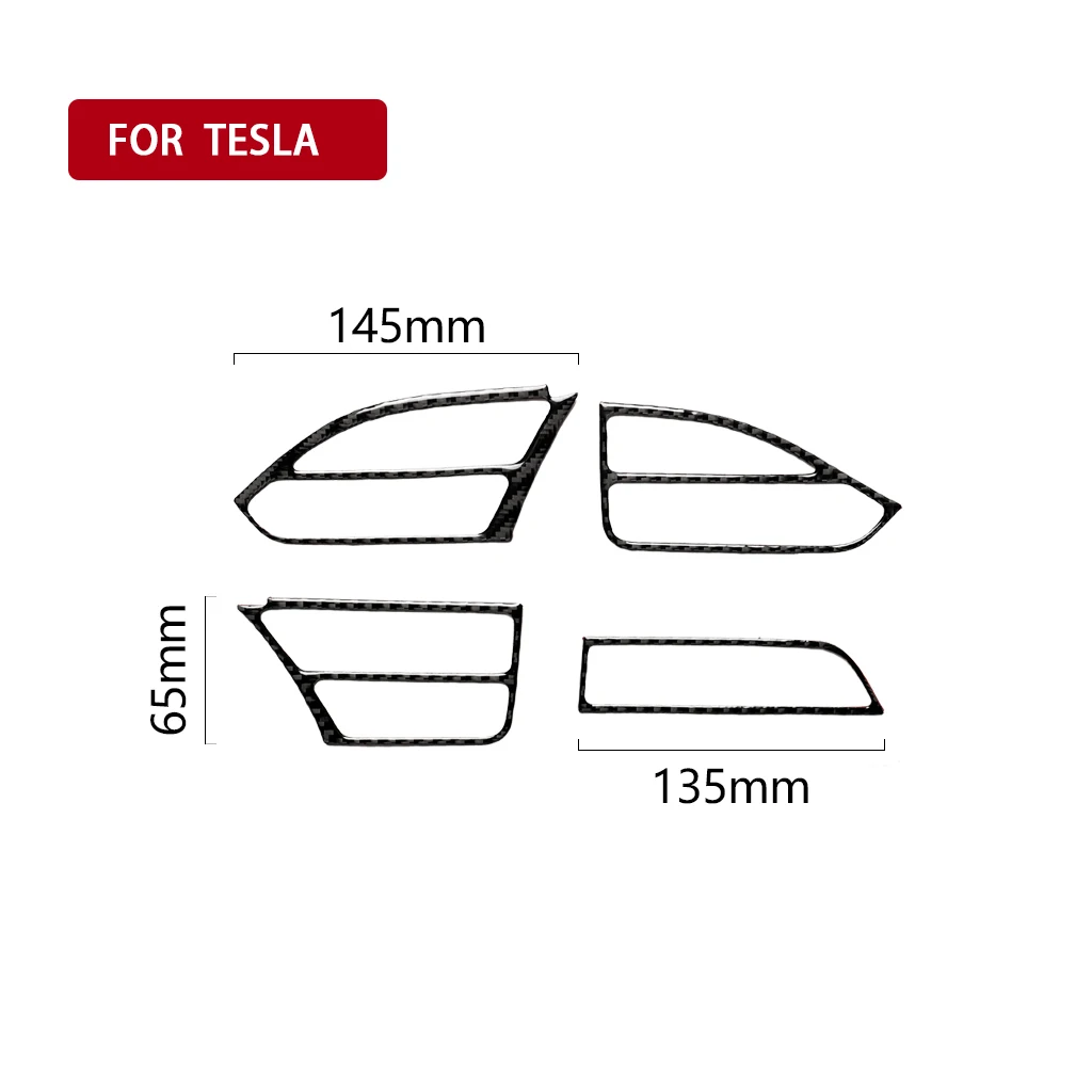 It Is Suitable For Tesla Model-x The Carbon Fiber Central Control Instrument Air Outlet | Автомобили и мотоциклы