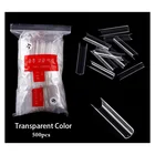 Гель XXL система для наращивания ногтей полное покрытие скульптурный Прозрачный большой гроб салонные накладные ногти 3D дизайн ногтей украшение