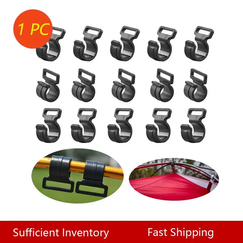 

1pcs Tent Hooks Camping Caravan Awning Tent Wind Rope Clamp Tent Clip Windproof Rope Buckle Camping Tent Hook Outdoor Climbing