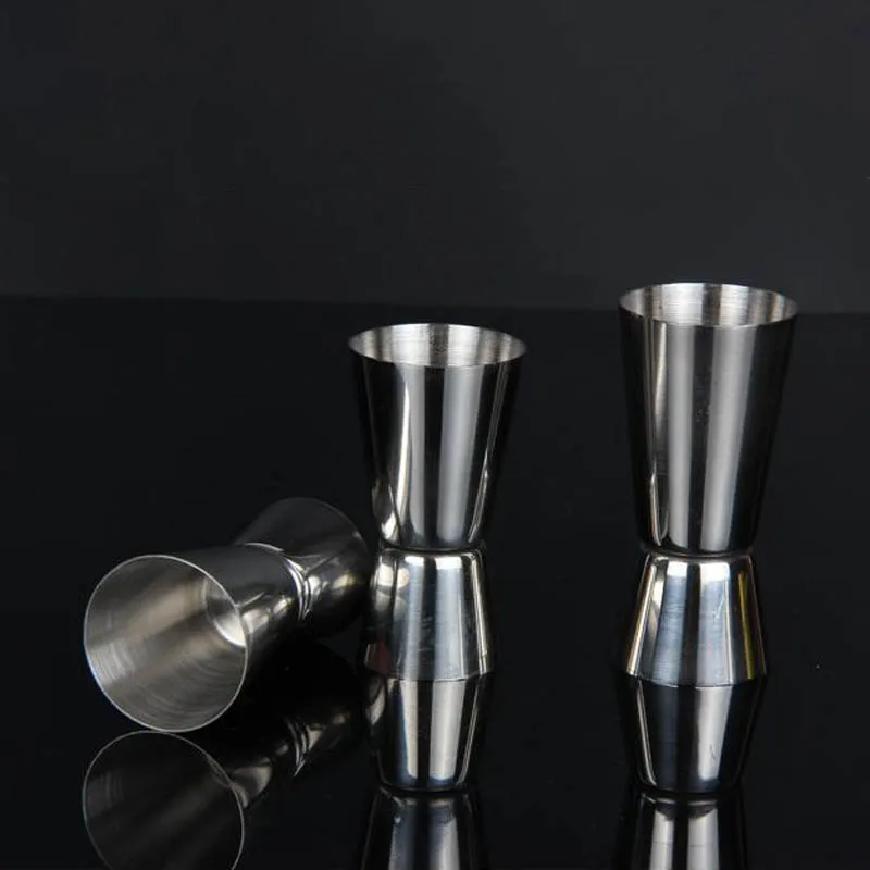 

1Pcs Measure Cup Stainless Steel Dual Shot Kitchen Gadgets Drink Spirit Measure Cocktail Shaker Portable 15/30ml or 25/50ml