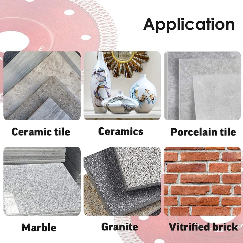 

3 PACK Diamond Saw Blade 4.5 Inch Saw Tile Tools Blades Cutting Disc Wheel for Porcelain Tiles Granite Marble Ceramics