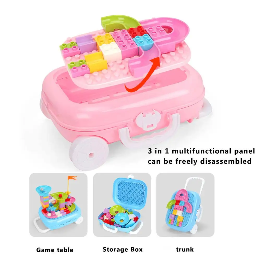 60 шт. Roller Coaster строительные блоки игрушки Развивающие детские флэш шарики для