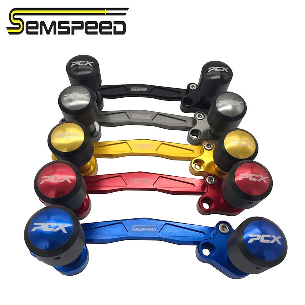 SEMSPEED логотип PCX 150 125 выхлопные Краш Слайдеры для Honda 2015 2020 мотоцикл глушитель