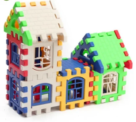 24 шт Строительные блоки детский домик строительные Развивающие игрушки набор 3D