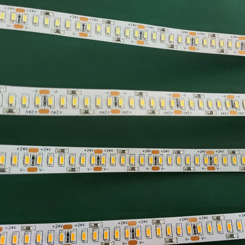 Фото 5 м 1200 светодиодный S 24 в 3014 SMD Светодиодная лента 12-14 лм 240 светодиодный Дов/м Золотая линия светодиодный ная лента светильник Холодный белый ... №3