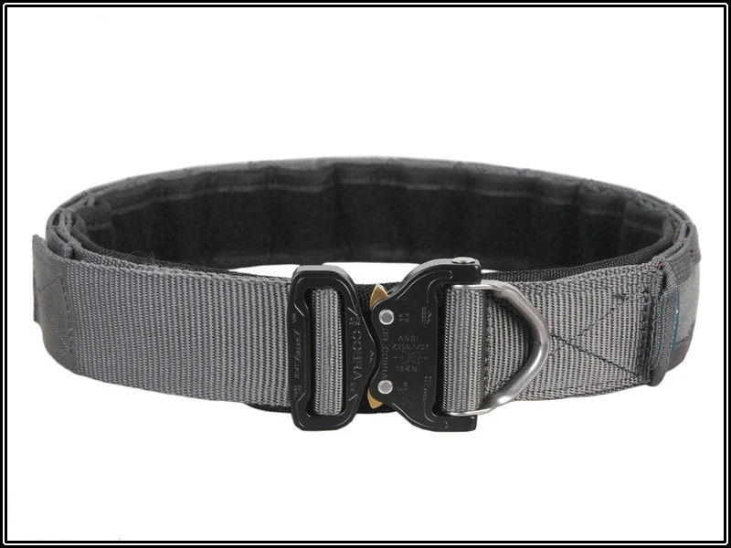 WG Airsoft Competitive Cobra1.75-2inch One-pcs Combat Belt Nylon Support Hunting Tactical Heavy Duty Buckle Pistol EDC Belt WaisDIY - Цвет: WG