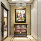 Картина на холсте Avalokitesvara Bodhisattva Thangka буддизм, Настенная картина, Постер для гостиной, коридора, украшение для дома