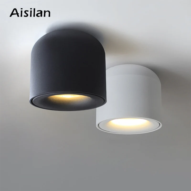Светодиодный точечный светильник Aisilan с поверхностным креплением COB лампа для