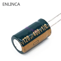 12100pcslot 400v 120uf high frequency low impedance 400v120uf aluminum electrolytic capacitor size 1830 20