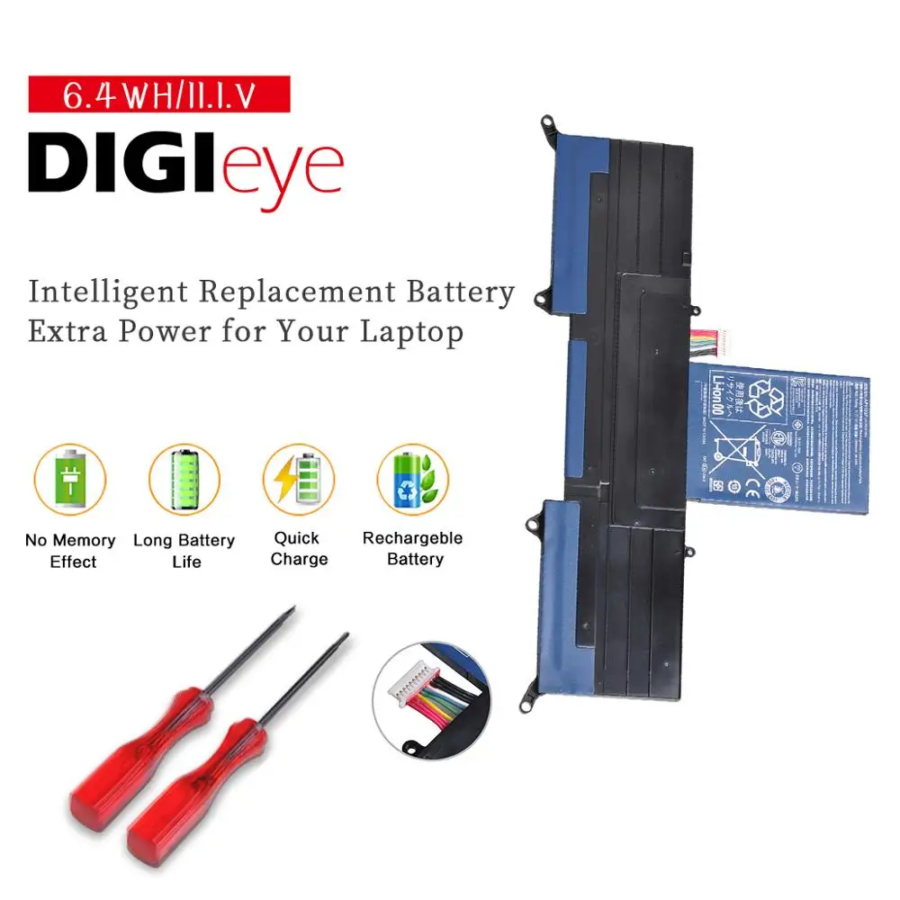 11 1 V 3280mAh ноутбук AP11D3F S3 аккумулятор для Acer Aspire S3-951 MS2346 AP11D4F 3ICP5/65/88 3ICP5/67/90 |