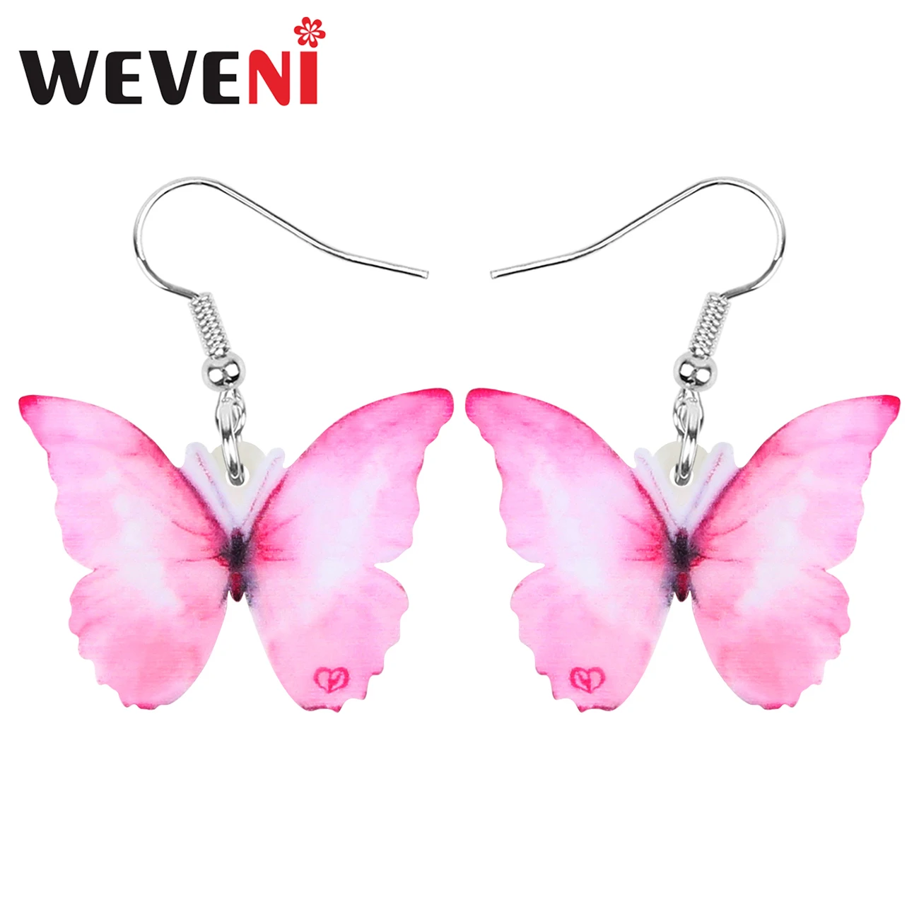 ARWA акриловые серьги Морфо Бабочка Насекомое длинная печать подвеска в виде