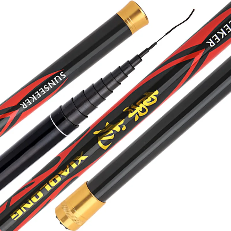 8/9/10/11/12/13M Power Hand Fishing Pole Ultra Light Fishing Rod Super Hard Extra Long High Carbon Telescopic Rod Spare Tip B528