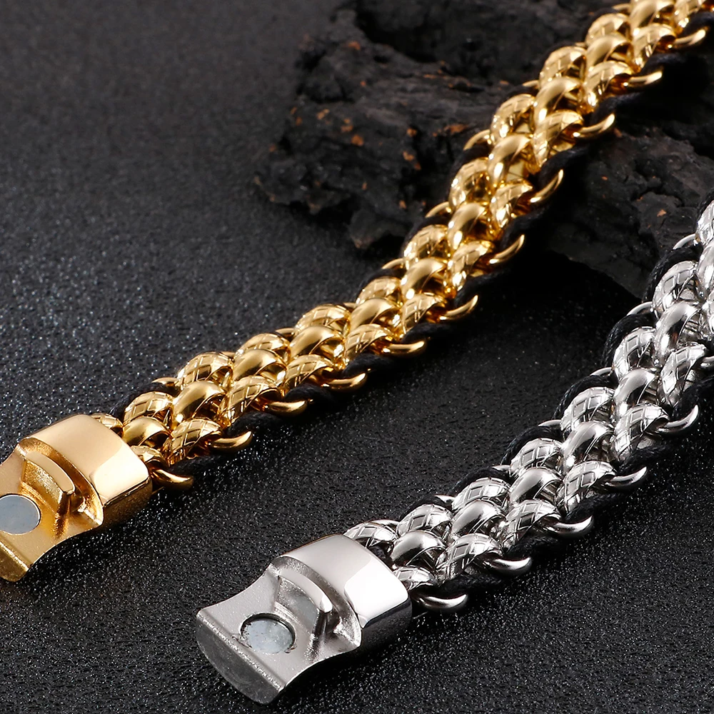 Браслет цепочка мужской Плетеный из нержавеющей стали|Цепочки и браслеты| |