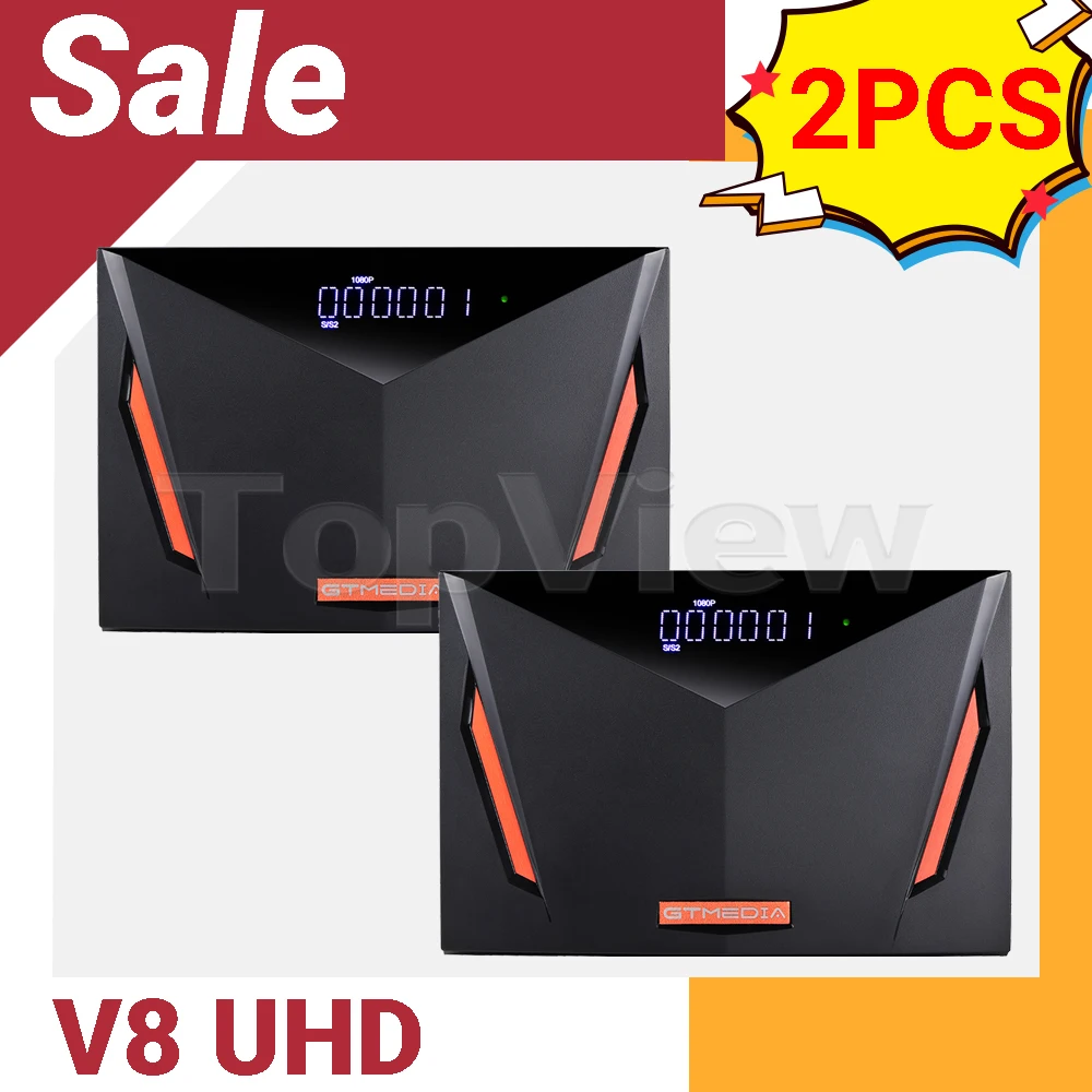 [2 шт.] новый спутниковый ресивер GTmedia V8 UHD 4K со встроенным WiFi Авто PowerVu Xtream Cline DVB S2 T2