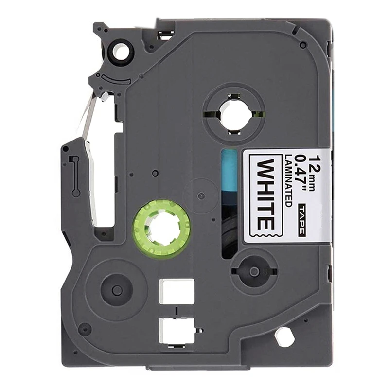 

Label Tape Replacement for Brother P-Press TZe Label Tape 12mm 0.47 Inch Laminated 26.2 Feet Black on White(8M),2-Pack