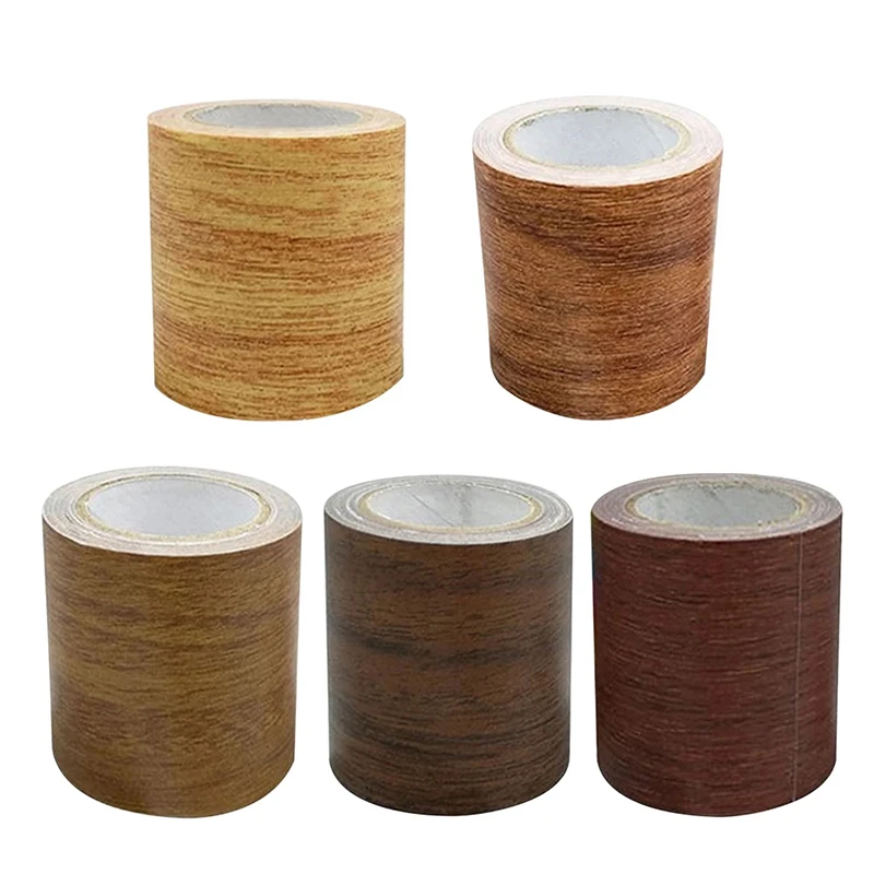 

1pcs anti-mold waterproof tape simulation wood grain high sticky paper beautification furniture floor repair wall stickers