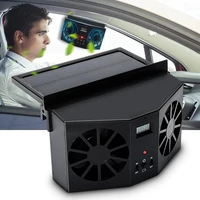 two motor controlled car auto solar fan window cooling air vent vehicle ventilation system radiator car accessories