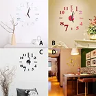 3D DIY римские цифры акриловые зеркальные настенные наклейки часы домашний декор настенные наклейки Европейский стиль акриловые настенные часы на заказ Diy c50