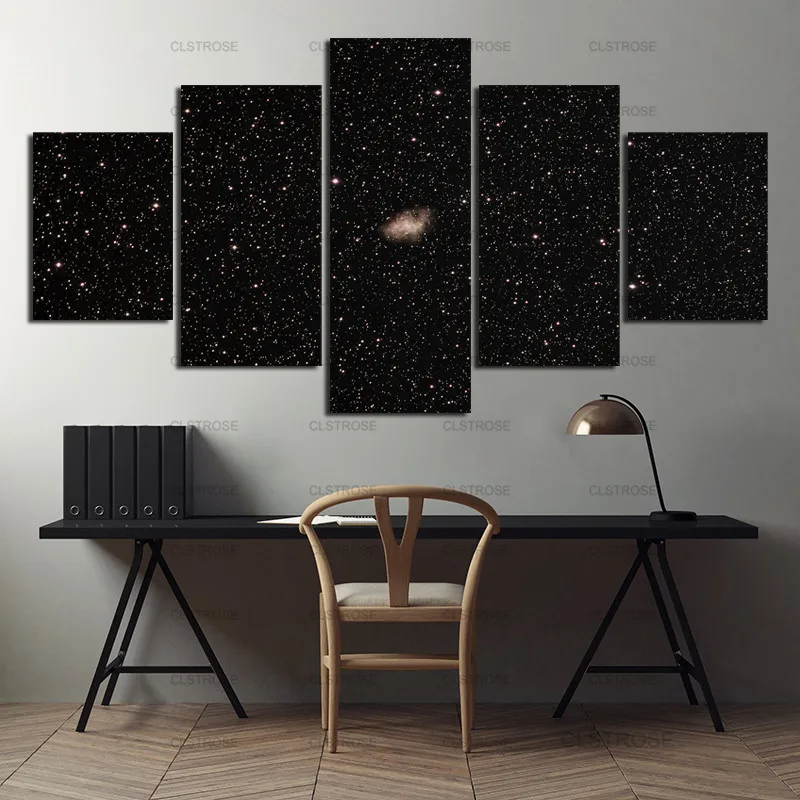 

Hd Poster Full of Black Sky Sand Yellow Stars Decoration Home Wall Decoration Canvas In Bedroom Living Room Canvas Painting