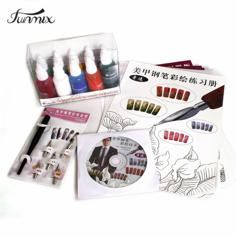 Набор для ногтей гелевая ручка маникюрный набор Живопись включена детальная