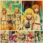 Картина на холсте WTQ Toaru Kagaku, ретро постер T Misaka Mikoto, аниме плакаты, настенное искусство, картина, декор для комнаты, домашний декор