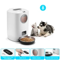 4 5l smart automatic feeder for pet cat dog electronic food dispenser feeder with timer voice recorder cat dog feeding bowl