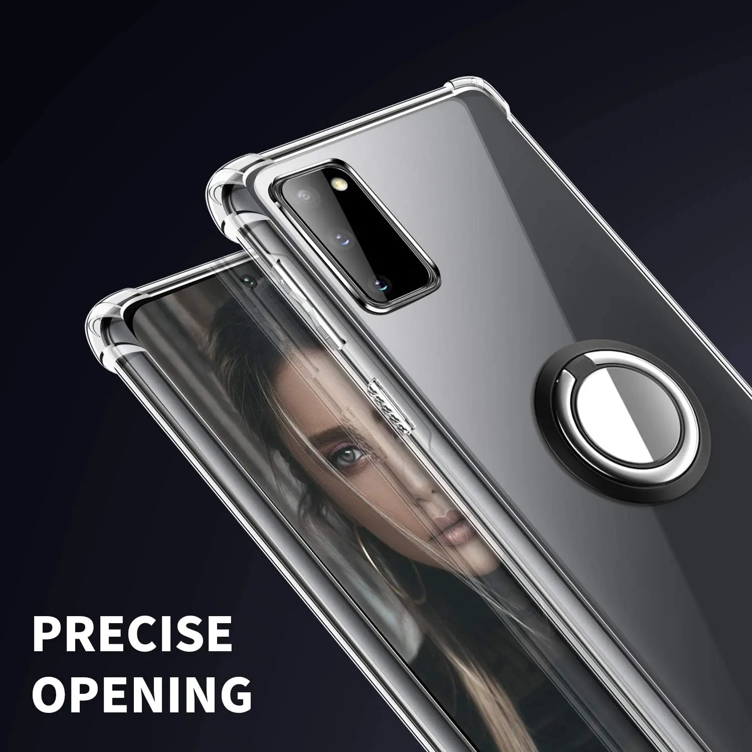 Противоударный мягкий чехол с кольцом для OPPO 5G RX17 R17 Neo R15X K1 A5S AX5S A5 A1K Realme Q XT X2 5 5i Pro C3