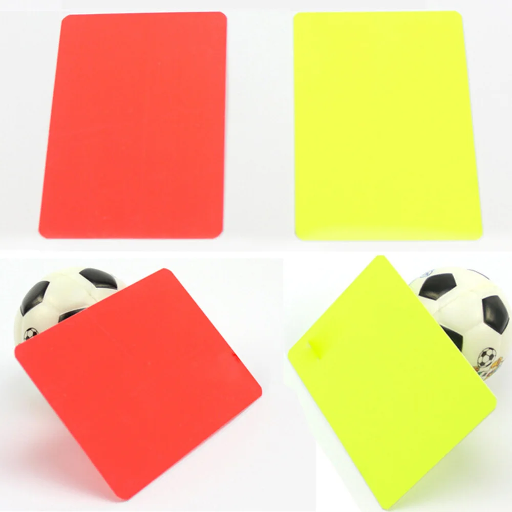 

Red Yellow Set Referee Set Football Referee Flag Side Coin Judge Flipping Set