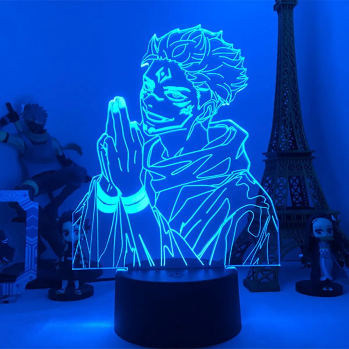 

Anime Jujutsu Kaisen Ryomen Sukuna 3D Led USB Night Light Lamp for Bedroom Decor Kids Birthday Gift Light Jujutsu Kaisen Gadget