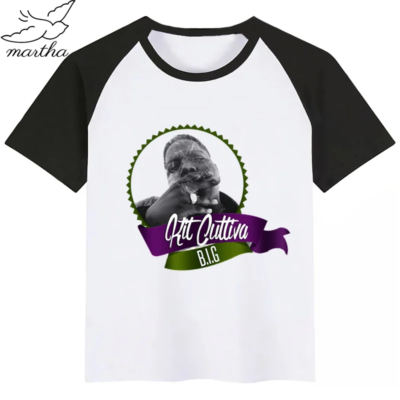 Знаменитая модная футболка с забавным принтом Biggie Smalls в стиле хип хоп США детские