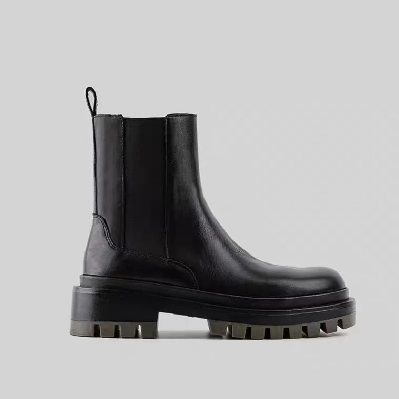 

Za Winter Ankle Women Brand Designer Chunky High Heel Elastic Boots Fashion Outdoor Cool Ladies Fit Shoes Footwear Size 35-40