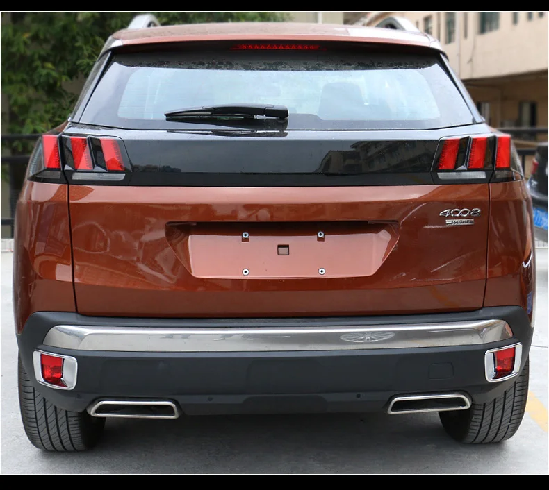 Для peugeot 3008 GT ABS автомобильные Передние Задние противотуманные фары, наклейки, защита для внешней отделки, автомобильные аксессуары