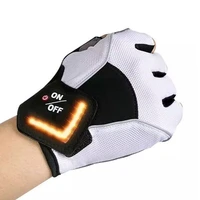 intelligent led turn signal warning light outdoor riding gloves men women bicycle cycling outfit tactic glovesrxbb