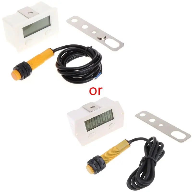 1 Set LCD 5-digit Digital Electronic Counter Punch Magnetic Induction Proximity Switch Reciprocating Rotary New | Инструменты