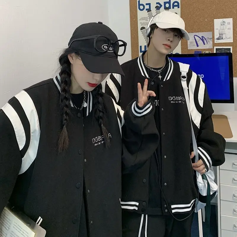 

Baseball uniform jacket for men women trend 2022 autumn varsity handsome Japanese high street American baseball