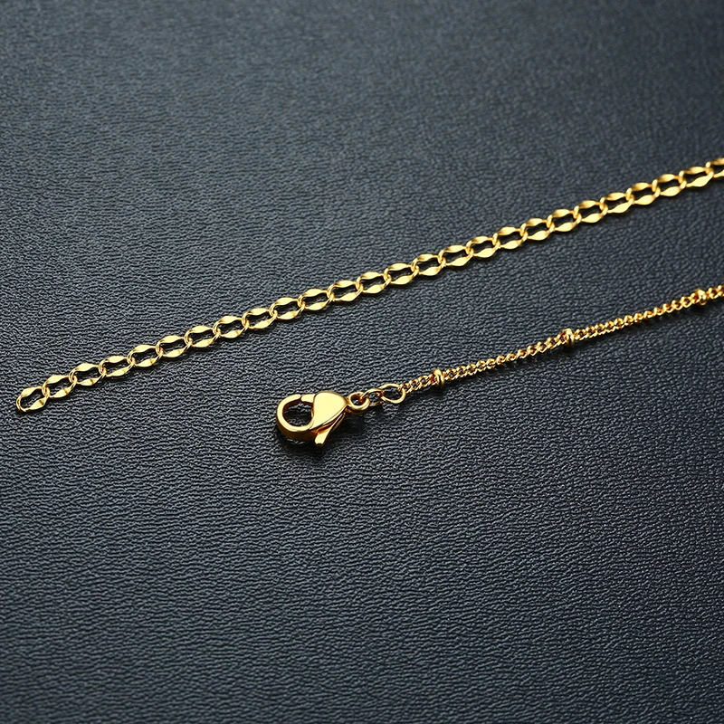 Женское Ожерелье с золотым крестиком регулируемая цепочка элегантный подарок на