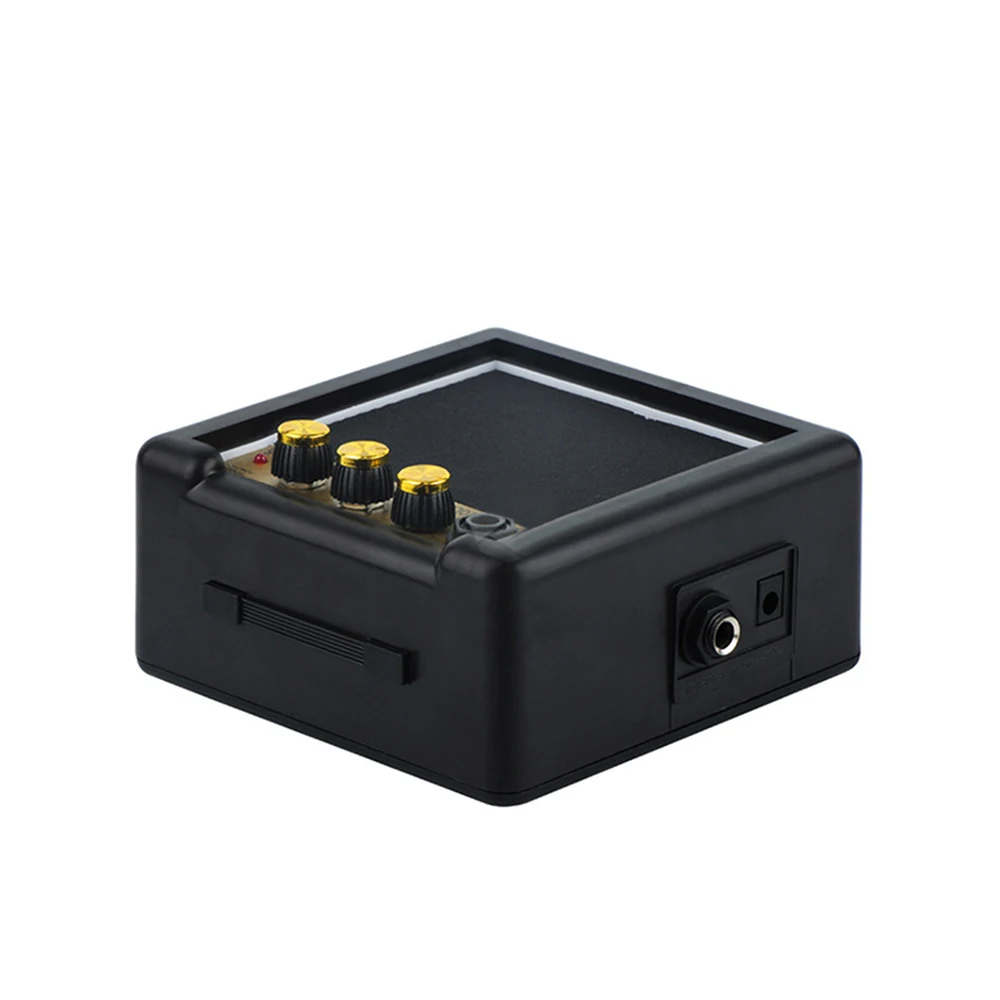 

Mini Guitar Amplifier Amp Speaker 5W for Electronic Guitar Personal Practice Portable Black Amplifier with Battery