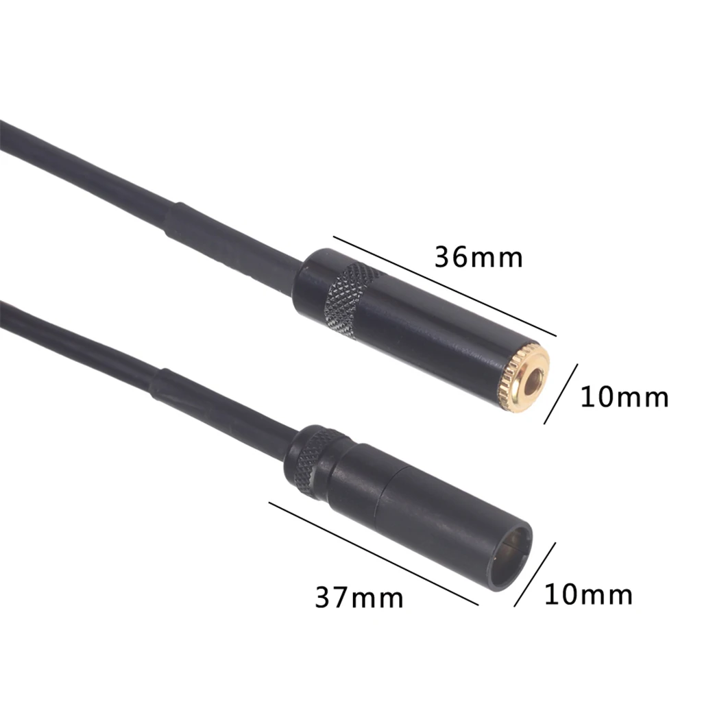 

Mini 3.5mm Female to XLR Female Cable 3Pin Microphone Camera Connector Black