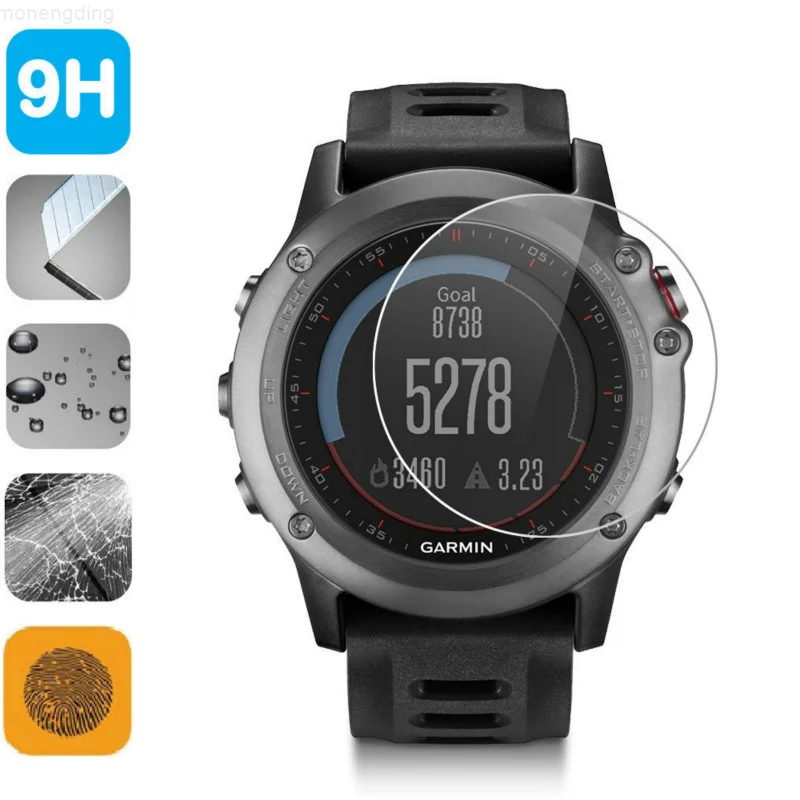

2Pcs Flexible Protective Glass For Garmin fenix 6 6x 6s pro Full Screen Protector 9H Tempered Film For Fenix 5 5s 5x Plus 3HR