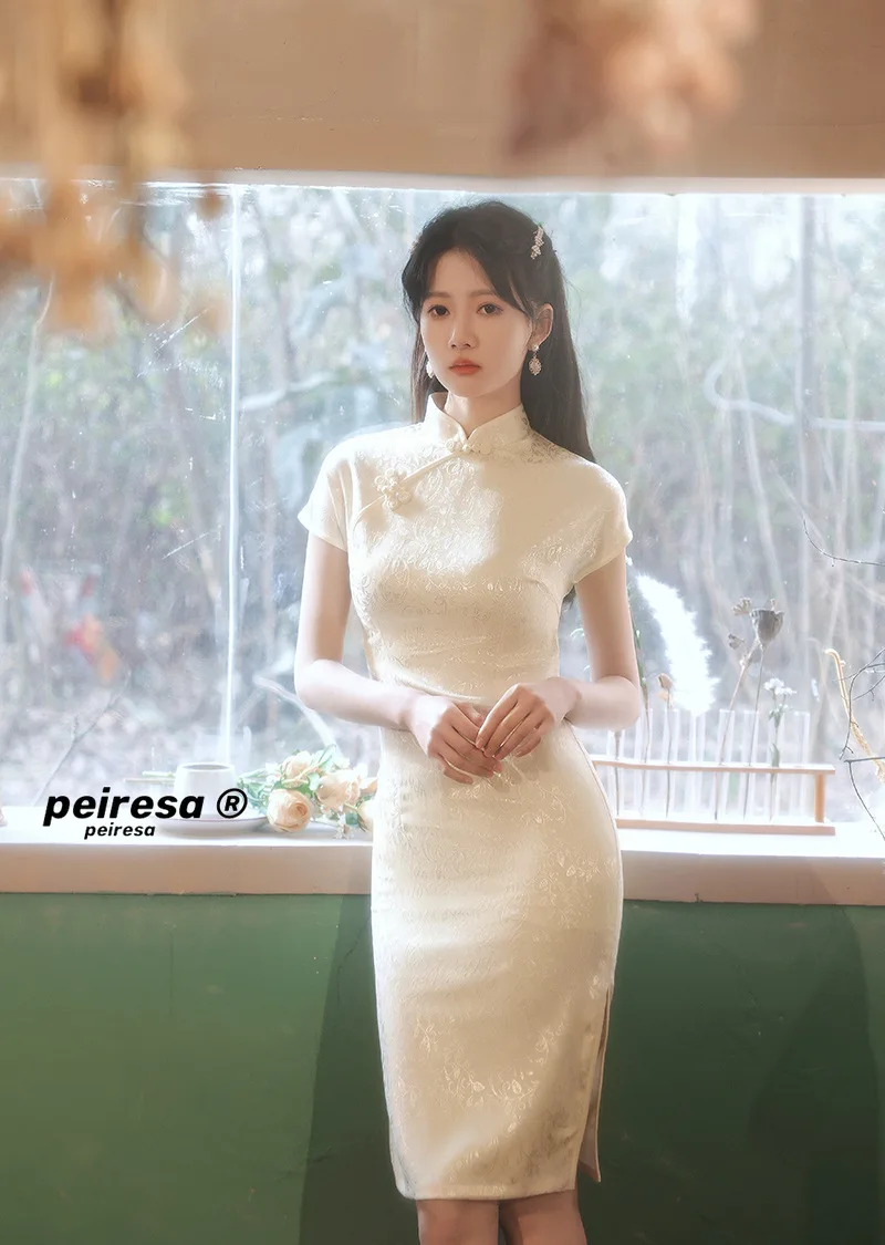 

Chinese Traditional Dress Improved Cheongsam Young Style 2021 New Modern Girl's Small Daily Lady Summer