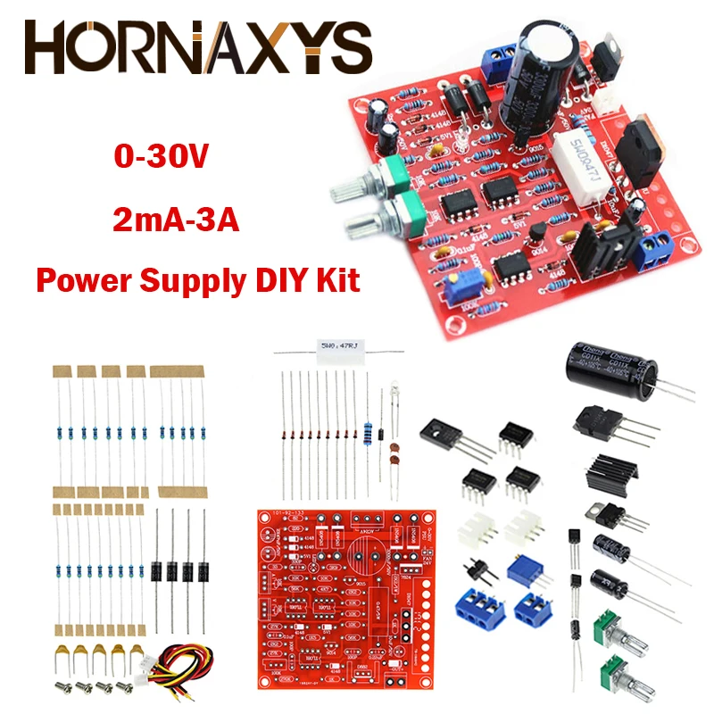 Регулируемый источник питания постоянного тока 0-30 в 2 мА-3 А комплект для сборки