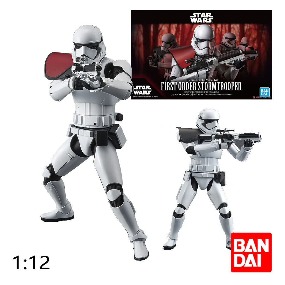 

Bandai Star Wars 1/12 Imperial Stormtrooper Anime Figures The Rise Skywalker Assembly Model Collection Toys Birthday Gift