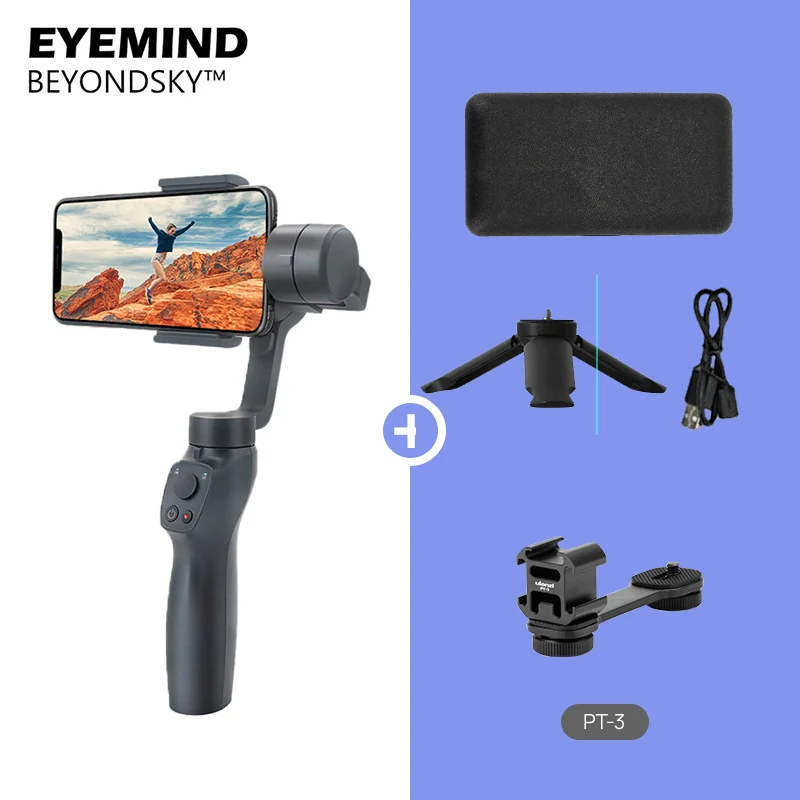 Белый Beyondsky Eyemind 2 3-осевой Ручной Стабилизатор для iphone huawei p30 Android телефон Gopro Hero 6 7 VS DJI Osmo Mobile 2 - Цвет: Белый