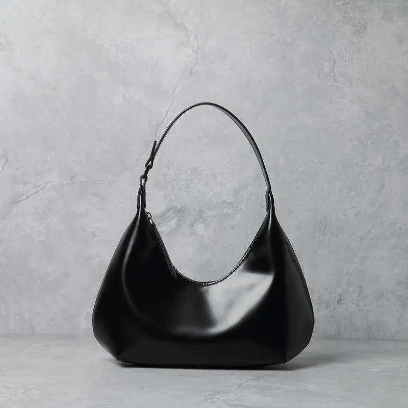 

Высококачественные Женские сумки-Хобо среднего размера, роскошные брендовые сумки-тоут на плечо, однотонные дизайнерские женские сумки из ...